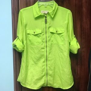 Michael Kors Neon Green Blouse
